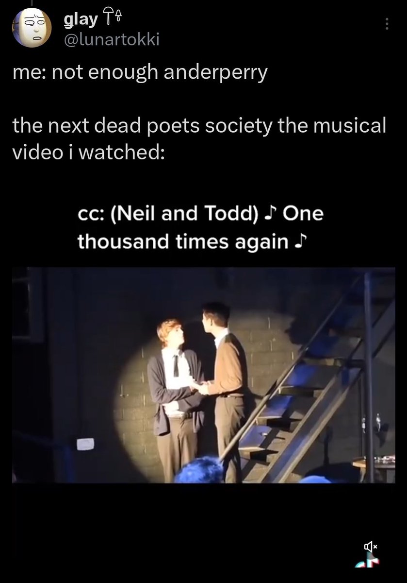 dpstwtstruggles's tweet photo. finding out there's a dead poets society musical :o https://t.co/fcaC1fSuKH