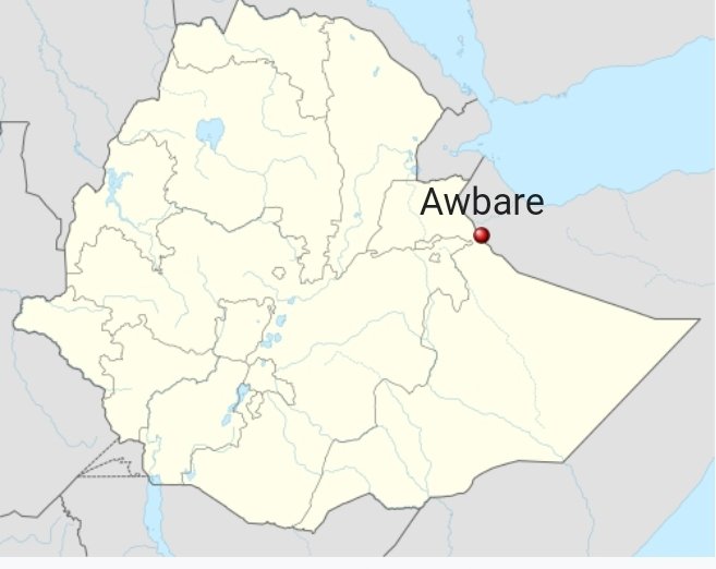 For those who don't know where Awbarre is it's a town in the occupied Somali region that's really close to Awdal