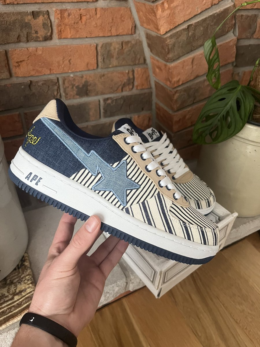 grailedpolice's tweet image. #Bapesta “Denim 3” 2008