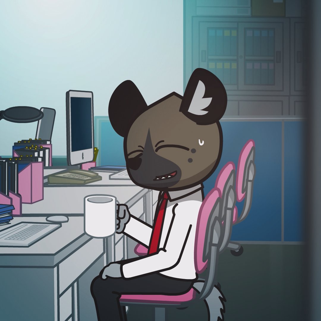DailyHaida's tweet photo. Haida is smiling today :) 

#Haida #Aggretsuko #アグレッシブ烈子 https://t.co/kkUlqC143A
