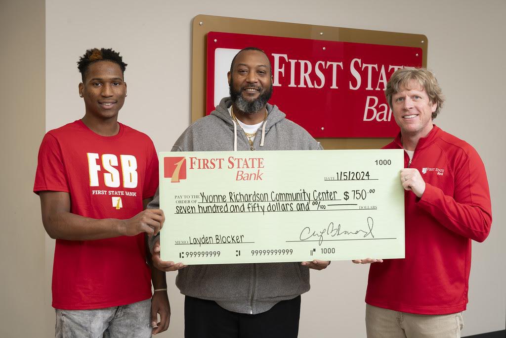 Laygogetit2's tweet photo. It’s an honor to team up with First State Bank. Stay tuned for exciting events, exclusive opportunities, and ways we can engage with our community together. Thankful to have the FSB Family by my side as we pursue greatness together! #communityassist #teamup #FSBfamily https://t.co/lrFLJgaAg6