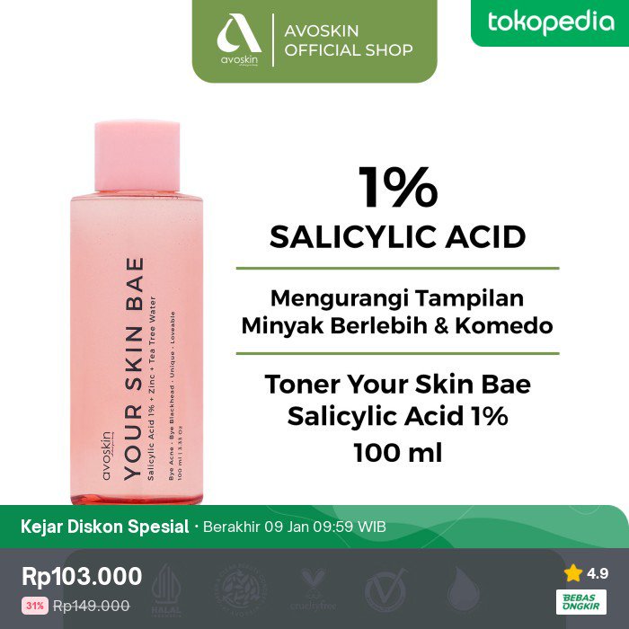 Ada diskon 31% nih jadi Rp103.000. Cek di Tokopedia, deh. Bentar lagi diskonnya berakhir, lho!

Wts WTB diskon avoskin toner 
Diskon 30rb pake voc beli lokal 
tokopedia.link/YMy8tMiOcGb