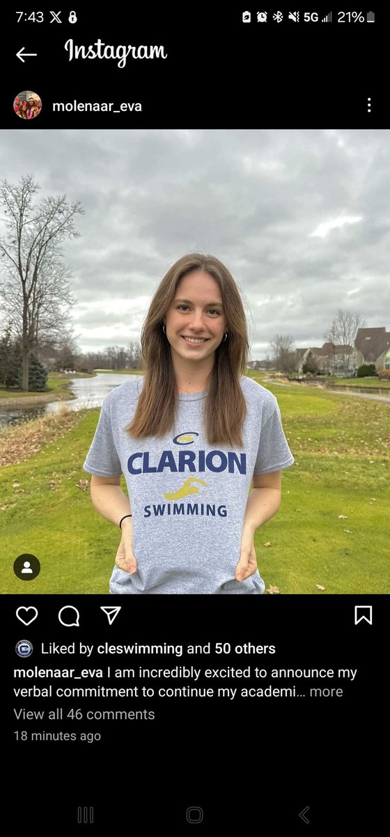 avonhs_swimdive's tweet photo. Another commitment! So happy for you, Eva Molenaar! That makes 3 of our seniors going on to compete at the next level! https://t.co/CkxnH9PPdG