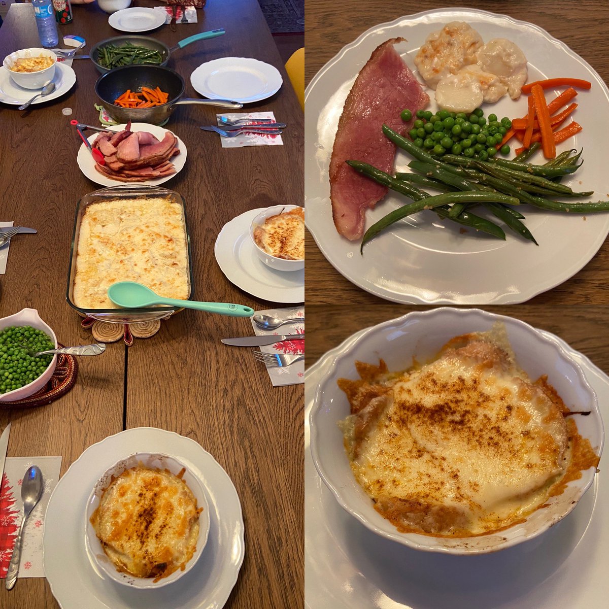 We had a lovely feast in honour of my dad’s 75th birthday. All his favs. #FrenchOnionSoup #BlackForestCake  #scallopedpotatoes #homecooking