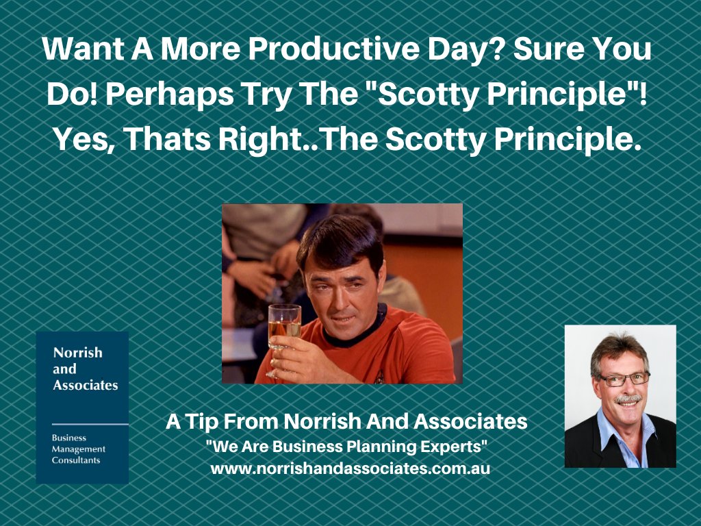 mnorrish's tweet photo. Do you ever feel overwhelmed by the amount of work you need to get done in a particular day/time?  Here's an idea that could make your task list a lot better to manage? Kat Boorgaard suggests a character from Star Trek (“Scotty”) may have the answer!

https://t.co/tO43lvY53y https://t.co/ucta4YsH8n