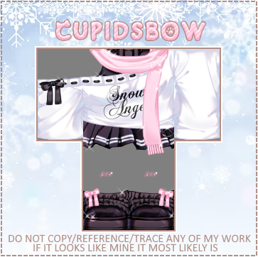 CUPlDSBOWrblx's tweet photo. Snow Angel🪽
Available at Paramnesia❄️🤍
#roblox #robloxart #RobloxDev #RobloxDown #robloxdeveloper #robloxdesign #robloxdesigner #robloxclothes #robloxclothing #robloxdesigns #robloxdevs #robloxevade #royalehigh #robloxdoors #robloxarsenal #robloxdevelopers #robloxcommunity https://t.co/356YF49JoK