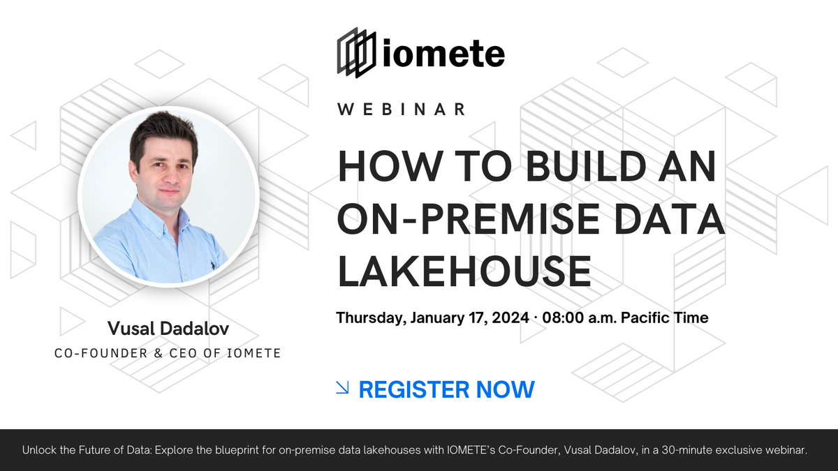 📢 If you keep hearing  #DataLake, #DataLakehouse, and #DataWarehouse and wonder what they are and how they are different, this webinar is for you. 

In this webinar, we will review the history and evolution of data warehouses and data lakes and how they have evolved into data…