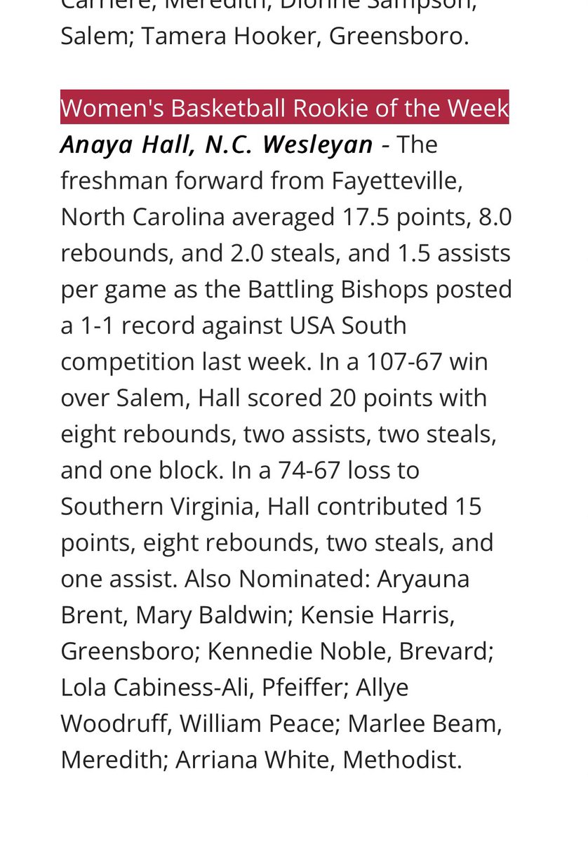 BullettesWBB's tweet image. Shout out to former Bull-ette @Anayathegoat14 @BishopSports for being named USA South Rookie of the Week  on today January 8th for stellar performances. #BullettesBasketball #CollegeHoops #TalentUnleashed #RookieMagic #BattelingBishops #RookieOfTheWeek