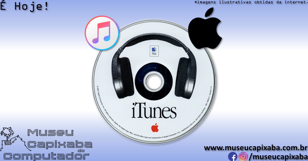 museucapixaba's tweet photo. É hoje!
O aplicativo Apple iTunes de 2001
+em https://t.co/sjomec3Onc
#MuseuCapixaba #mcc #éhoje #museu #retro #geek #iPod #iTunes #SoundJamMP #iTunesMusicStore #Apple #Macintosh #MacOS #Macworld #AppleMusic #ApplePodcasts #AppleTV #MP3 #Música #Podcast #Streaming https://t.co/DoG19SilNI