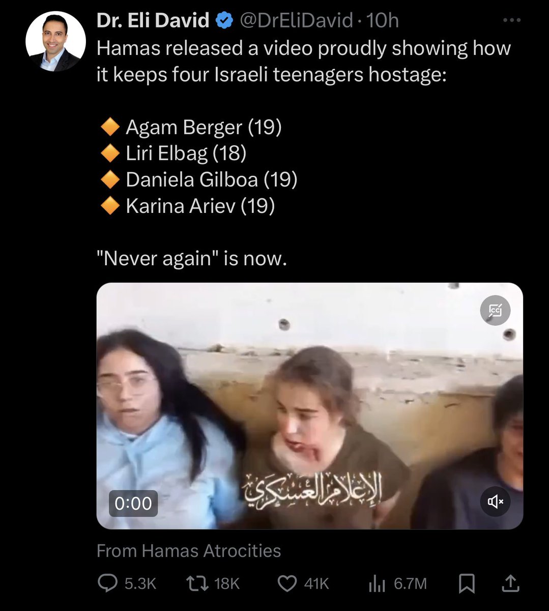 CensoredMen's tweet photo. 🇵🇸🇮🇱 Here's a textbook example of Dr. Eli David deliberately not writing an important fact in his tweet in order to strengthen his propaganda.

The "four Israeli teenagers" were IDF soldiers.

He conveniently left that fact out of his tweet with 6.7 million views. https://t.co/HONYoGC86L