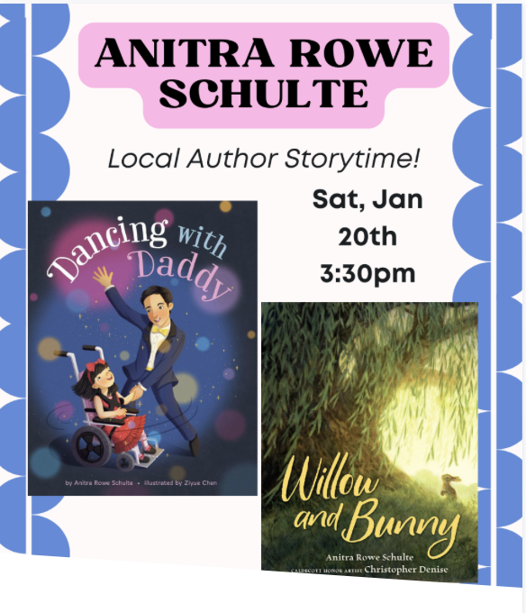 Heading home to Central Illinois on Jan. 20! 🩷 Honored to be a part of the January lineup at The Literary in Champaign IL, in a storytime sharing DANCING WITH DADDY, illus. by @zzzyuair, and WILLOW AND BUNNY, illus. by @cadenise! @KelseySkea @MetamorphLitAg