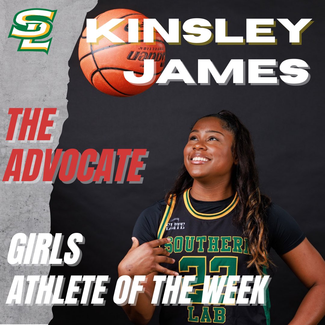 Congratulations Kinsley for being selected as @AdvocateSports player of the week! Next up… 1000 points. @kinsley24_ @RobinFambrough @quiannachaney @EcwElite @HermanBrister @SuLabStudents @sulabbasketball