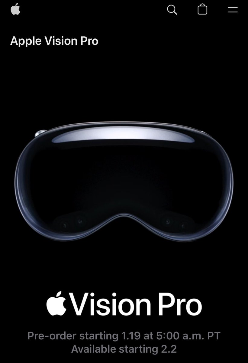 #AppleVisionPro so who is pre-ordering?