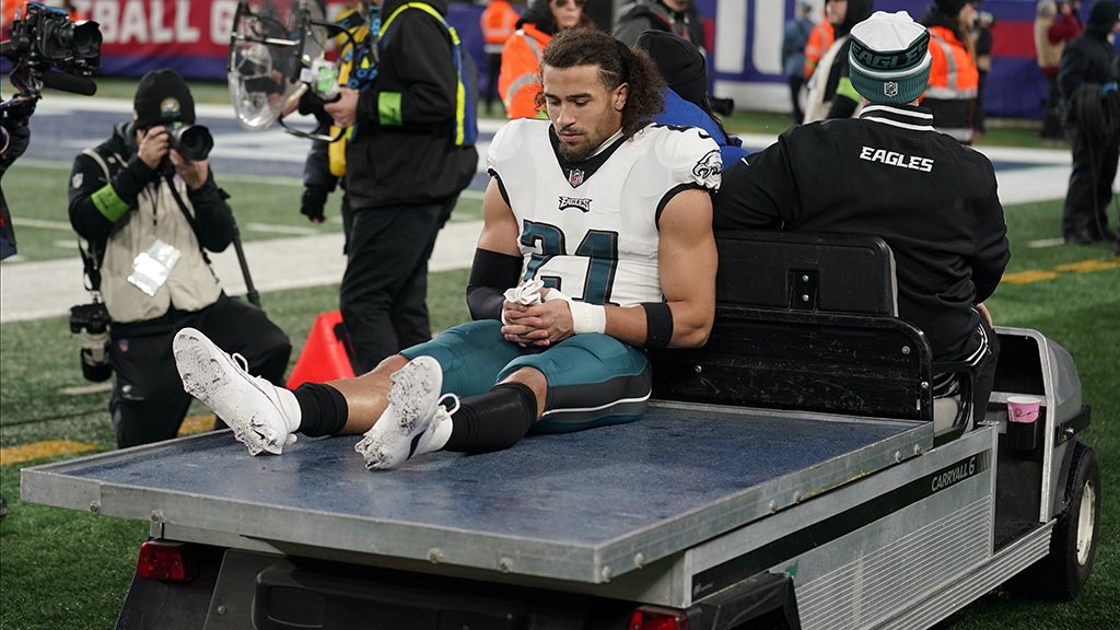 Eagles S Sydney Brown suffered a torn ACL today against the Giants. 

NFL ACL count = 38