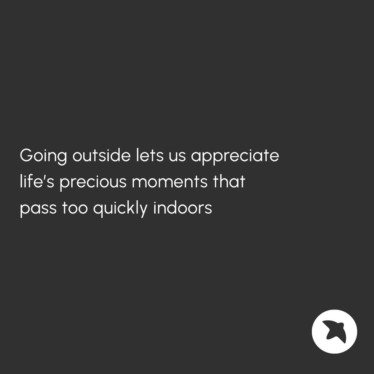JrnyNrth's tweet photo. Going outside lets us appreciate life’s precious moments that pass to quickly indoors. #MondayMotivation #GoodMonday #wink https://t.co/tMerWKW8Y6