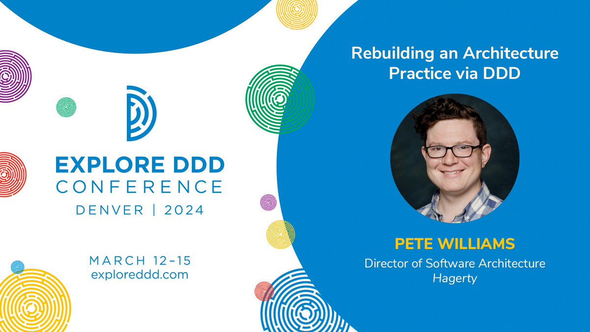 ExploreDDD's tweet image. (1/2) Are you enduring software architectures planned and distributed from an ivory tower with no end in sight? Want to see how others are leveraging DDD to change this circumstance?

Join Pete Williams, Director of Architecture at Hagerty, for his talk at #EDDD to gain...