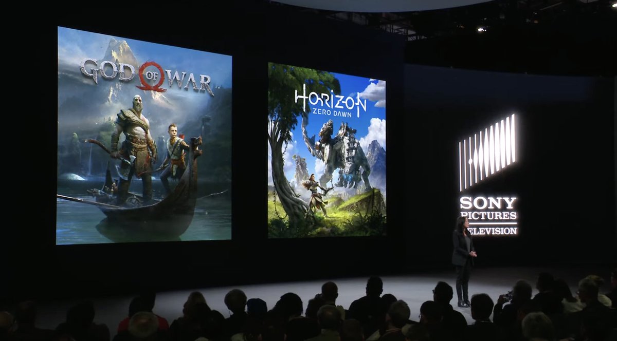 Writing is underway for the series based on GOD OF WAR for Prime Video and HORIZON ZERO DAWN for Netflix. #SonyCES #CES2024