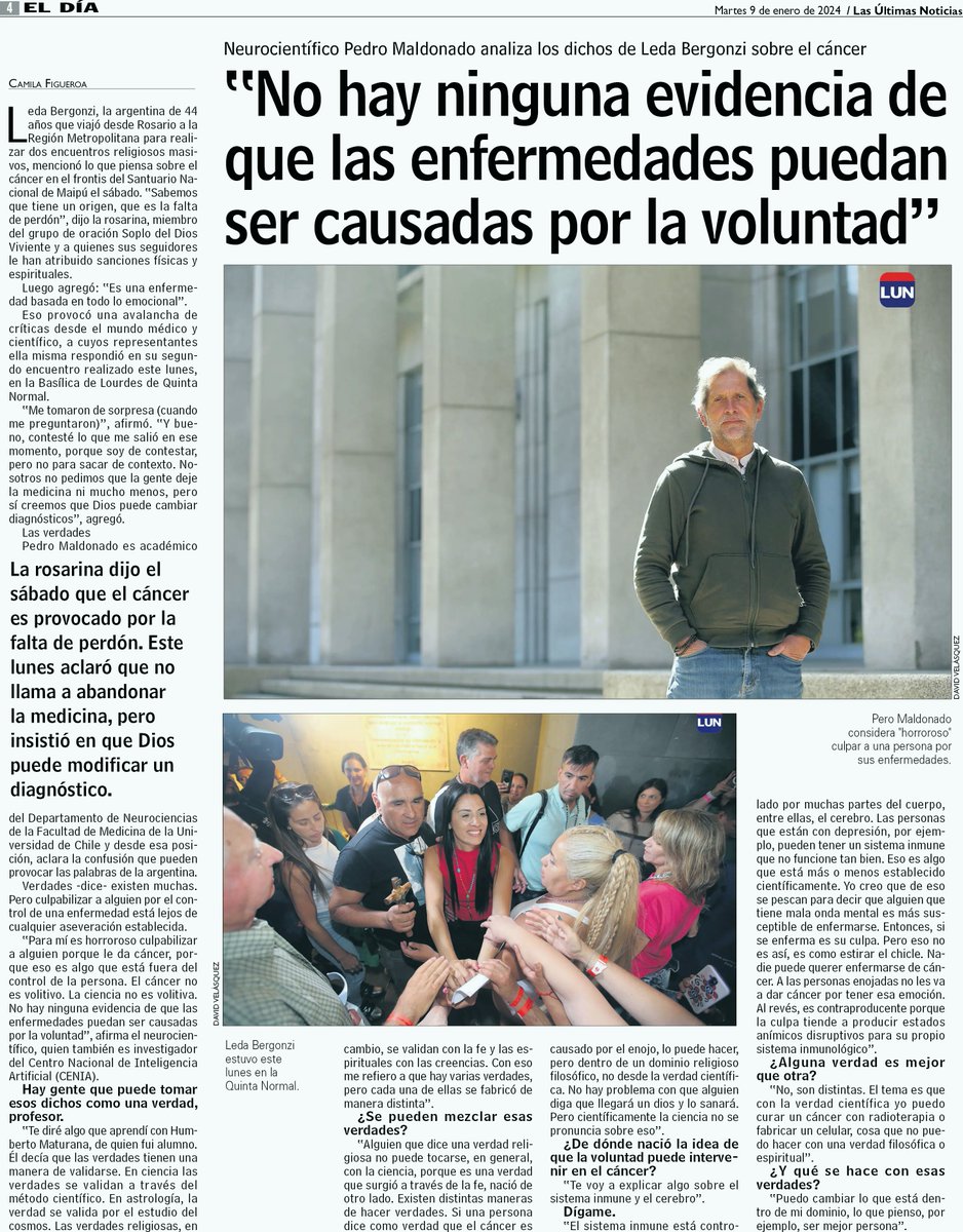 "No hay ninguna evidencia de que las enfermedades puedan ser causadas por la voluntad". #LedaBergonzi reaviva la culpabilización de los pacientes al declarar que el cáncer se causa por la "falta de perdón"
lun.com/Pages/NewsDeta…