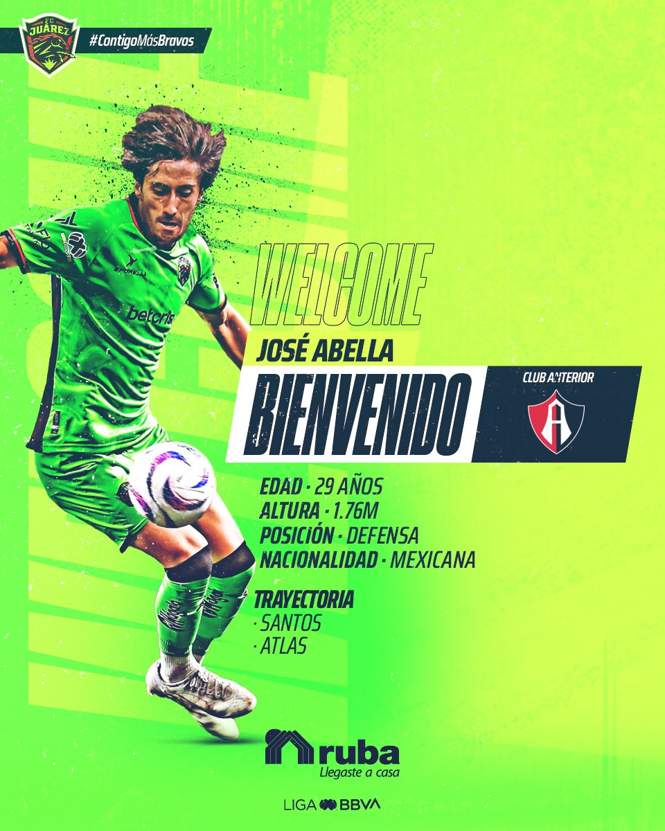 ¡Estamos emocionados con tu llegada! 🤩🙌 ¡Bienvenido a tu nueva casa, <a href="/josejavieraf/">José Javier Abella</a>!  Juárez te recibe con los brazos abiertos. 🐎

#ContigoMásBravos