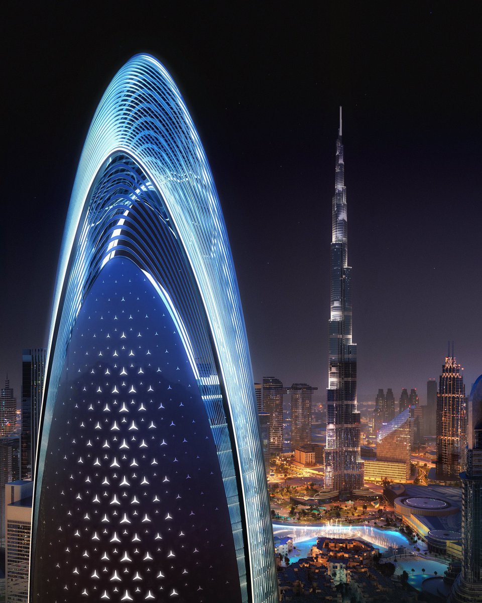 TheB1M's tweet photo. Mercedes-Benz has announced plans to build a supertall residential skyscraper in Dubai. It’s the latest automotive brand to enter the real estate market after Bugatti, Aston Martin, Porsche, Bentley and others also began work on skyscrapers.

Mercedes-Benz Places sees the car giant team-up with developer Binghatti to construct a 341-metre supertall tower in Dubai’s downtown area. 

Binghatti is also currently working with supercar manufacturer Bugatti on the 42-storey Bugatti Residences in the city.

The trend of car manufacturers entering the real estate market looks set to continue at pace in 2024. The intention is to extend the reach of these brands from the streets and into the homes of consumers. It’s a move that helps both the car manufacturers and property developers stand out and tell more of a brand story in their increasingly crowded respective markets.

📷 Mercedes-Benz / Binghatti