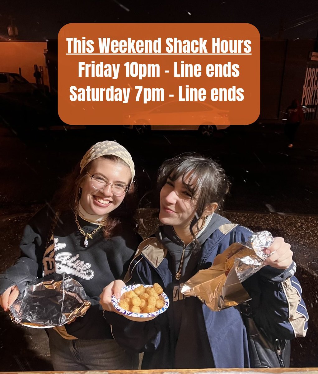 Open this week Fri/Sat!
Next week back to normal hours!
Wed-sat open at 7pm