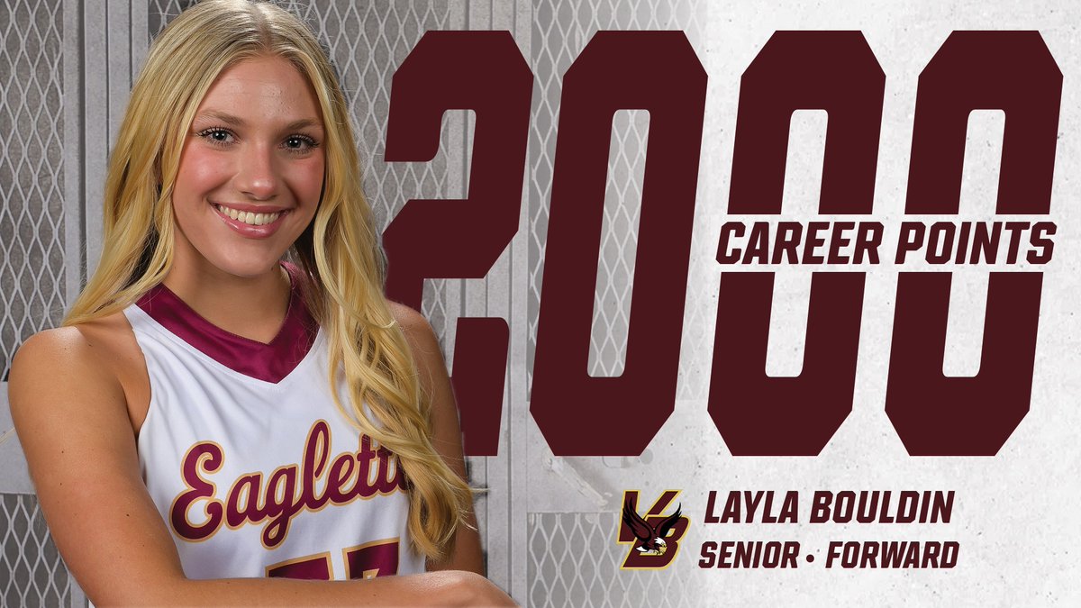 Congratulations to Layla Bouldin for scoring her 2000th point tonight!