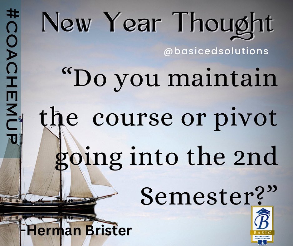 basicedsolution's tweet image. “Based on your current reality, do you stay the course or pivot?” @BRTeacherLeader @HermanBrister #coachemup