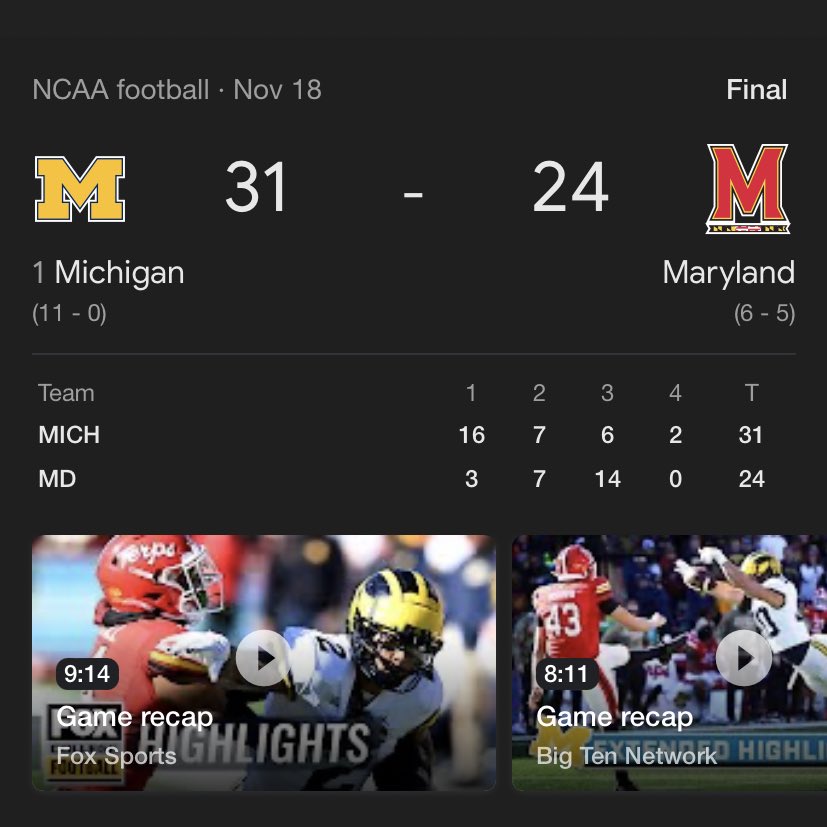 LimNeeson's tweet photo. Should’ve been the Terps out there tonight https://t.co/0UfQ9SmCqC