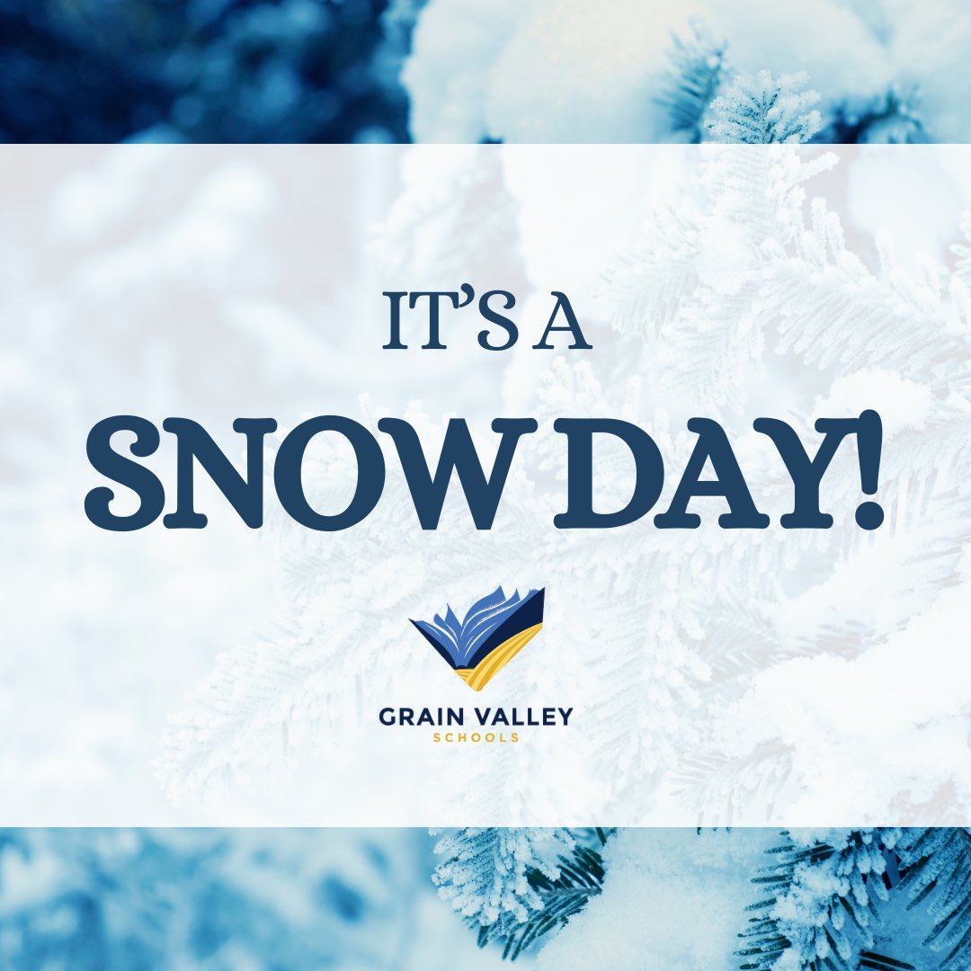 GV_Schools's tweet photo. It’s a snow day! School is canceled tomorrow, January 9th, due to inclement weather. There is no AMI (virtual learning). Valley Kids is also closed. Stay warm! ⛄️ https://t.co/jP4fIQgJTZ