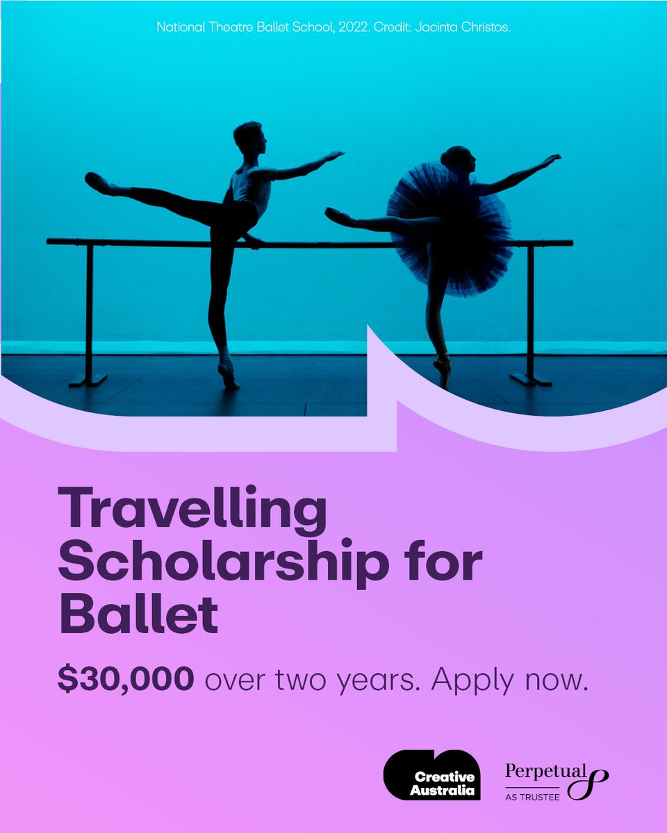 The Lady Mollie Isabelle Askin Ballet Scholarship offers $30,000 over two years to support the professional development of a talented individual, through interstate and/or overseas travel. Apply by Tuesday 6 February: brnw.ch/21wFUg5