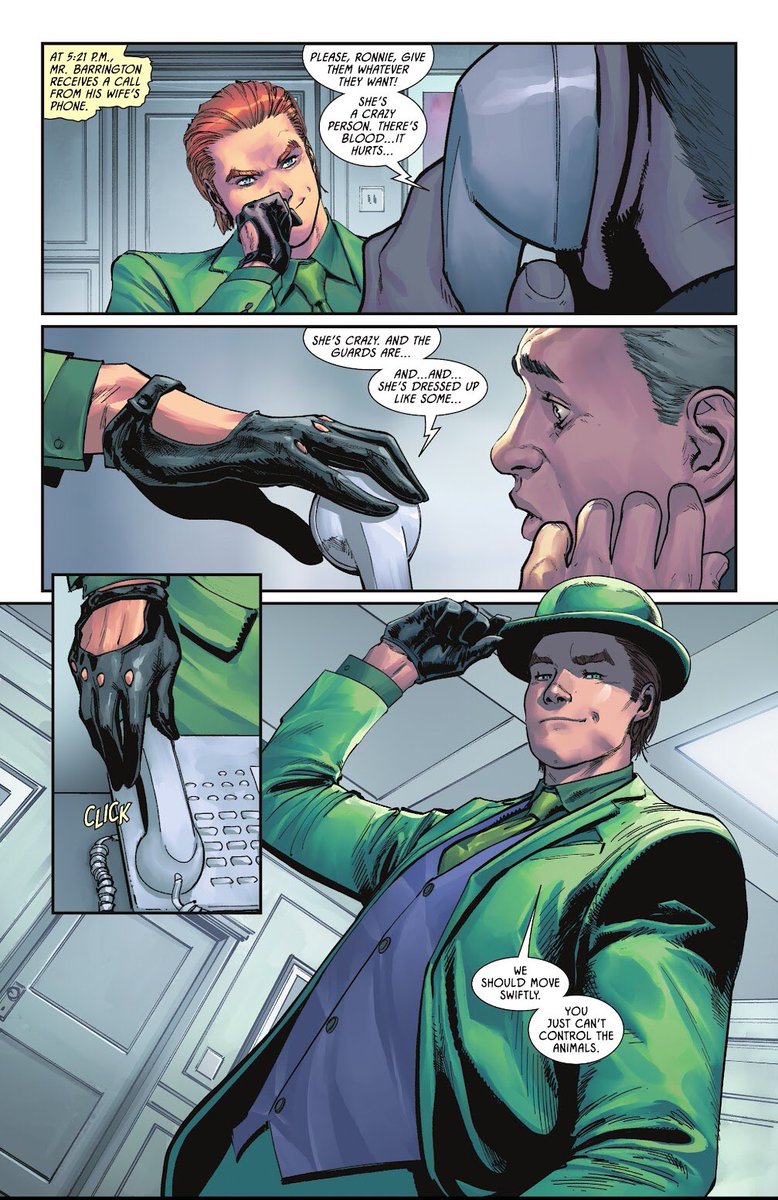 Mulchisto's tweet photo. Finally stopped procrastinating and got around to reading Batman killing time. What is Edward wearing such provocative gloves for? Do you want the joker to compliment your style? Do you want Batman to admire your hand structure? Look at his expressions

My god, what a manwhore https://t.co/YXjavY6nDX
