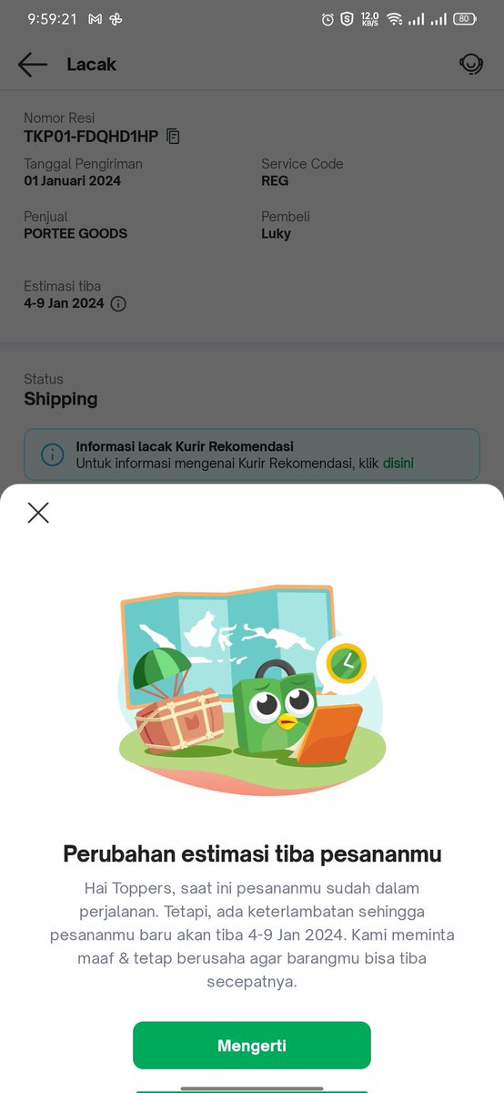 lukyLHN's tweet photo. @idexpress_care Ini gimana @idexpress_care @TokopediaCare dari tgl berapa, paket masih ndak bergerak? Sudah diundur pula estimasi tibanya. Kurir rekomendasi kaya gini nih? Coba tolong solusinya bagaimana ya? https://t.co/gmxBStgq2M