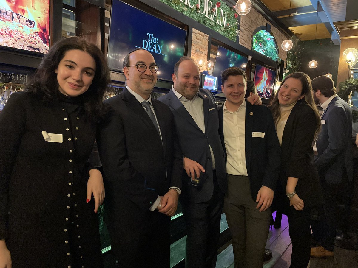 Eva Wyner 🎗️ (@evawyner) on Twitter photo Times like these where I am deeply appreciative of my community. Thanks everyone who came out to tonight’s New York Jews in Politics Happy Hour!
<a href="/EricDinowitz/">Eric Dinowitz</a> <a href="/_moshedavis/">Moshe Davis</a> <a href="/SYDNEYRACHAEL_/">Sydney Levin-Epstein</a> <a href="/PesachOsina/">Pesach Osina</a> <a href="/aglesser_/">AG Lesser</a> <a href="/JaysonLittman/">Jayson Littman</a> <a href="/gab_eiss/">Gab Eiss</a> <a href="/zakmalamed/">(((Zak Malamed)))</a> <a href="/YanaLukeman/">Yana Lukeman🎗️</a> <a href="/jacobkornbluh/">Jacob N. Kornbluh</a> Times like these where I am deeply appreciative of my community. Thanks everyone who came out to tonight’s New York Jews in Politics Happy Hour!
<a href="/EricDinowitz/">Eric Dinowitz</a> <a href="/_moshedavis/">Moshe Davis</a> <a href="/SYDNEYRACHAEL_/">Sydney Levin-Epstein</a> <a href="/PesachOsina/">Pesach Osina</a> <a href="/aglesser_/">AG Lesser</a> <a href="/JaysonLittman/">Jayson Littman</a> <a href="/gab_eiss/">Gab Eiss</a> <a href="/zakmalamed/">(((Zak Malamed)))</a> <a href="/YanaLukeman/">Yana Lukeman🎗️</a> <a href="/jacobkornbluh/">Jacob N. Kornbluh</a>