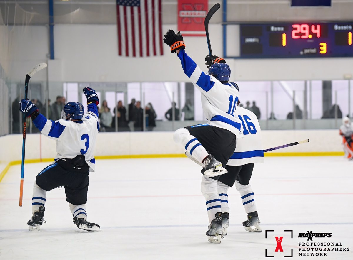 Princeton Day wins 2-1 in OT against St. Joseph (Montvale) in Boy's Varsity Ice Hockey on Monday 1-08-24. Additional game images available on CBS Sports MaxPreps. @PDS_Athletics @SJRHockey #nyhockeyjournal