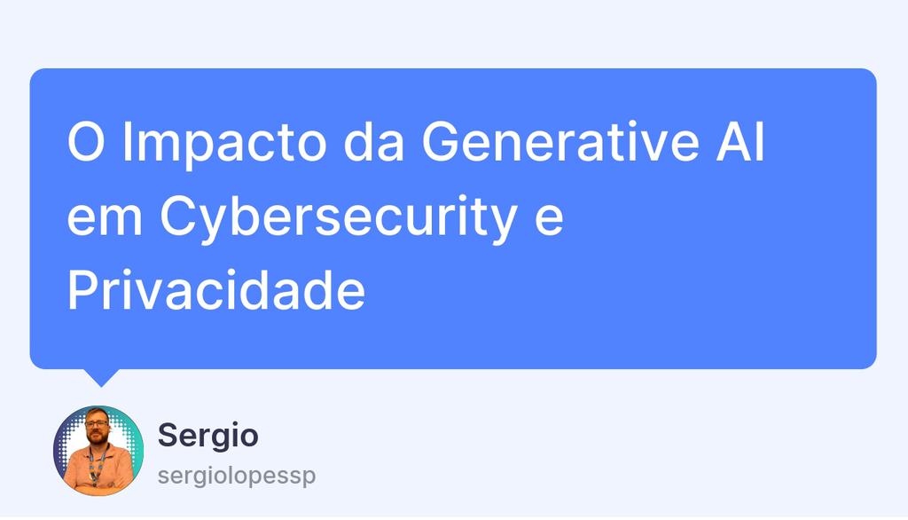 sergiolopessp's tweet photo. E aqui entra um trabalho de pesquisa publicado recentemente que explora os potenciais riscos, limitações, desafios e oportunidades do GenAI no campo da segurança cibernética e privacidade.

Read more 👉 https://t.co/QQvu0KtDYJ

#GenerativeIA #Cybersecurity #ChatGPT https://t.co/NoeiRP9TnH