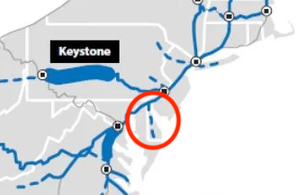 RAILMag's tweet photo. Corridor ID route projections 
#28 – Diamond State Line (Wilmington, DE-Salisbury, MD)
Another really overdue line, one also leveraging the NEC. Delaware's just never shown much interest in this corridor until its Corridor ID submission. Access to DE/MD beaches also intriguing🤔 https://t.co/FDcpb7styx