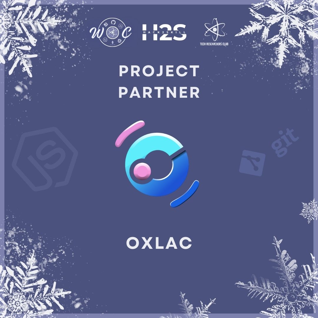 trcvit's tweet image. Introducing our Project Partner OXLAC!
Looking forward to an exciting collaboration.
#projectpartner #trc #vit #woc #coding #opensource #vitchennai