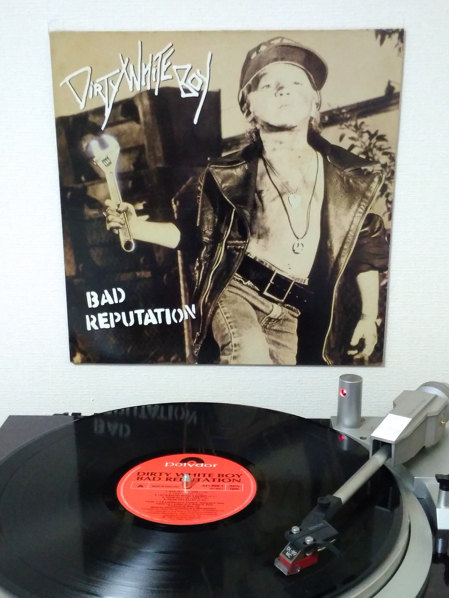 Dirty White Boy - Bad Reputation (1990) 
#nowspinning #NowPlaying️ #アナログレコード
#vinylrecords #vinylcommunity #vinylcollection 
#glammetal #hardrock 
#dirtywhiteboy #davidgleneisley #earlslick