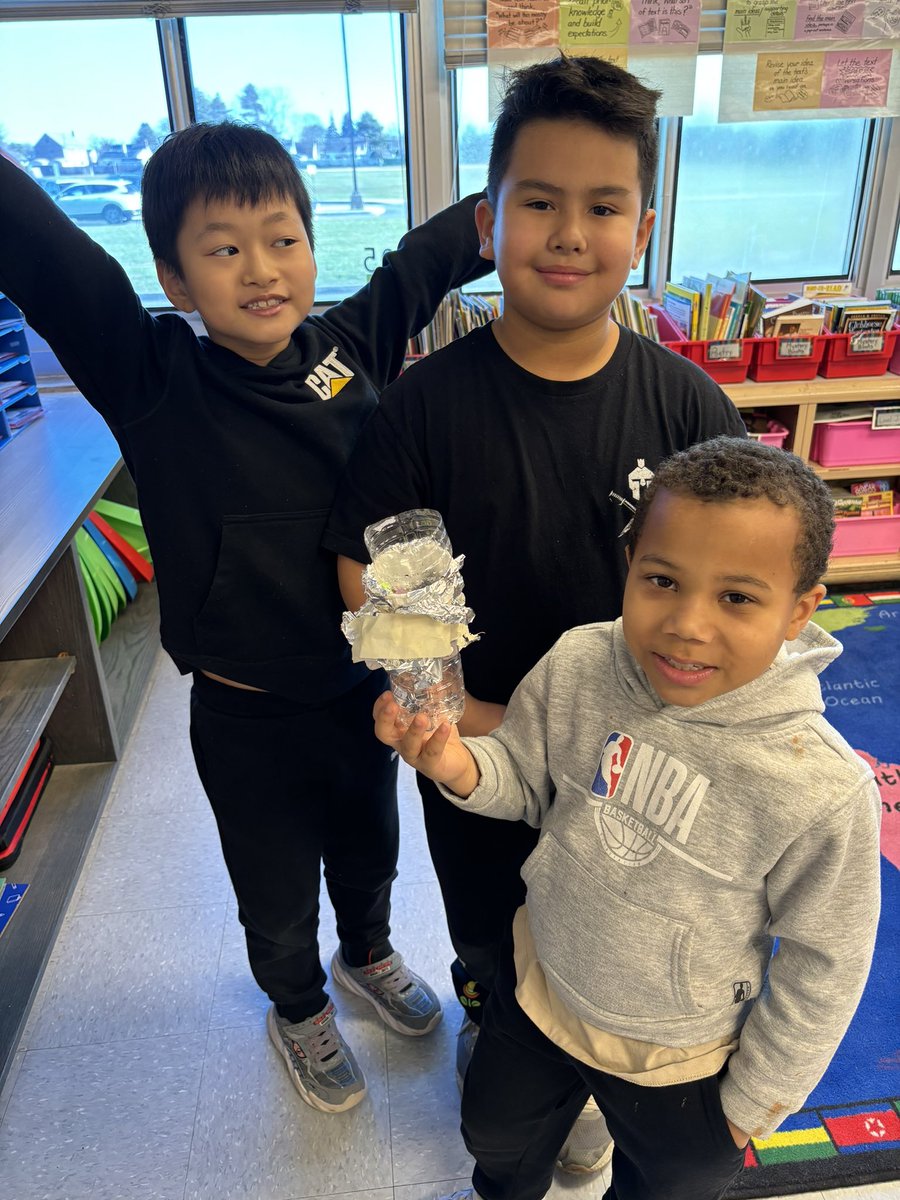 Students did a great job building a water filter to clean polluted water.
