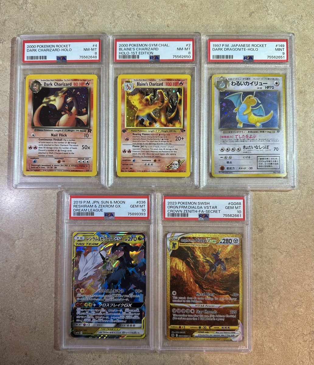 LlcPickaxe's tweet image. Added 4 more slabs to the $5 Pullbox with the First Edition Blaine’s Charizard PSA 8 ($700 slab)🥳 get your spots now before they are gone! digitalpickaxe.org/products/5-pul… this is ~$1200 in total slabs added so far 🥴 #Pokemon #PokemonTCG #Charizard #PSA