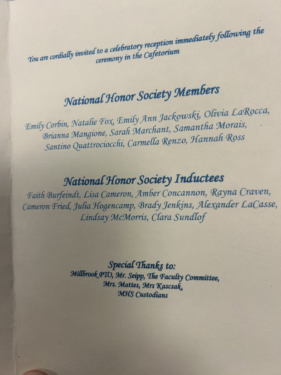 Congratulations to our new NHS inductees!