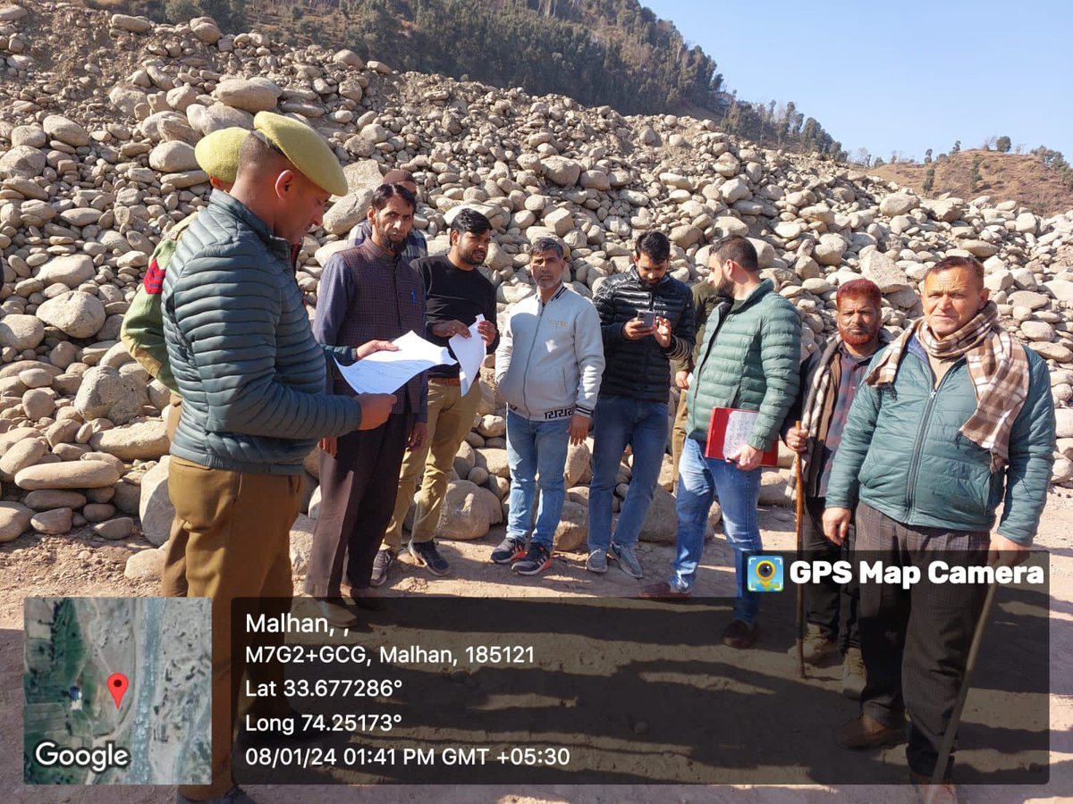 Geology & Mining Department, J&K (@geologyminingjk) on Twitter photo 1000 MT of RBM dump seized at Dhundak area of Surankote by DMO Javed Iqbal; one vehicle also seized at Mandi and handed over to police besides dismantling ramps raised for illegal mining.
<a href="/OfficeOfLGJandK/">Office of LG J&K</a>
<a href="/Divcomjammu/">Divisional Commissioner Jammu</a>
<a href="/PoonchDm/">Deputy Commissioner Poonch</a> 1000 MT of RBM dump seized at Dhundak area of Surankote by DMO Javed Iqbal; one vehicle also seized at Mandi and handed over to police besides dismantling ramps raised for illegal mining.
<a href="/OfficeOfLGJandK/">Office of LG J&K</a>
<a href="/Divcomjammu/">Divisional Commissioner Jammu</a>
<a href="/PoonchDm/">Deputy Commissioner Poonch</a>
