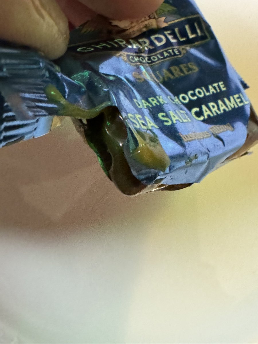 llandoneasley's tweet image. So @GhirardelliCho2 can you make these little square chocolates any harder to open?? #Gilly #ChocolateTerriblePackaging #BadPackaging macaroni