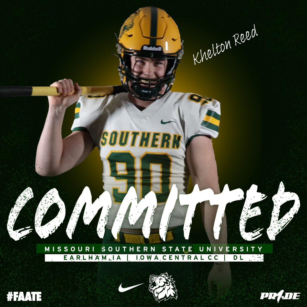 KheltonReed's tweet photo. I would like to thank God, my family and coaches that have helped me reach this point of my life. I’m excited to announce that I will be furthering my academic and athletic career to Missouri Southern State University‼️ @MOSOFootball #commited https://t.co/ADpUoPf6vR