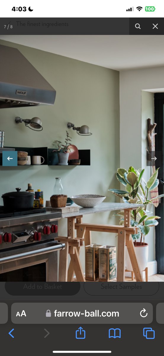 French grey by Farrow &amp; Ball. This is the color I've chosen to update my living room in the fall. What do you think? 🌿
#homedecor #interiordesigner