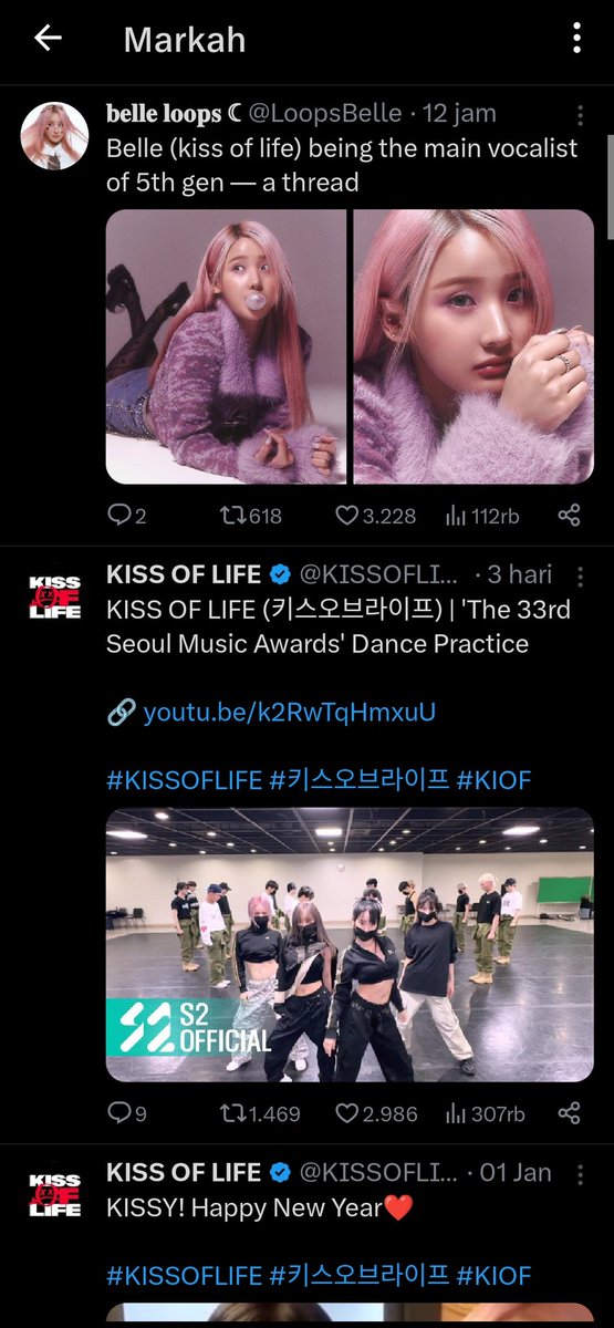 Belle tweet media