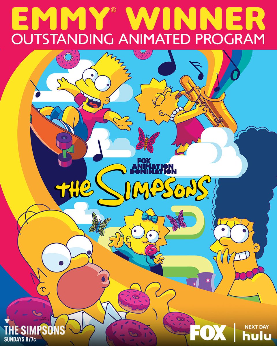 We're celebrating in Springfield 🥳️ #TheSimpsons has won the Emmy for Outstanding Animated Program!