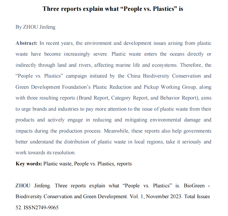 BioGreen2018's tweet photo. The #PeoplevsPlastics campaign initiated by Plastic Reduction and Pickup Working Group of @CBCGDF_China, along with three resulting reports #BrandReport, #CategoryReport & #BehaviorReport, aims to urge brands and industries to #plasticwaste...
Read here ➡️ https://t.co/xtCBDJ30ZZ https://t.co/d3yw4WdFF3