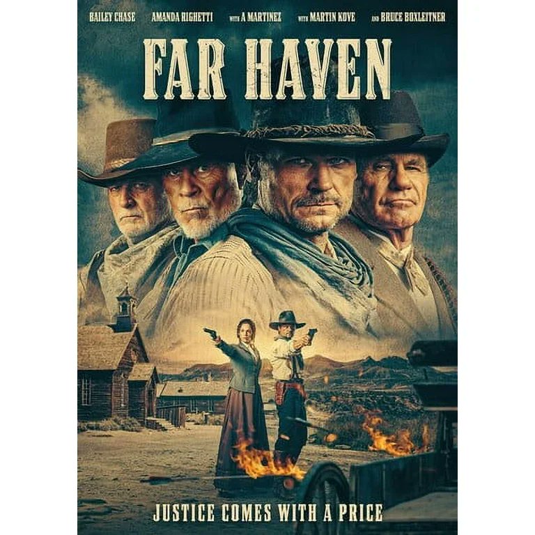 I have an interesting role in this new Western. “Far Haven” comes out tomorrow on Amazon Video and ITunes. And on DVD on Amazon and Walmart. Check it out.