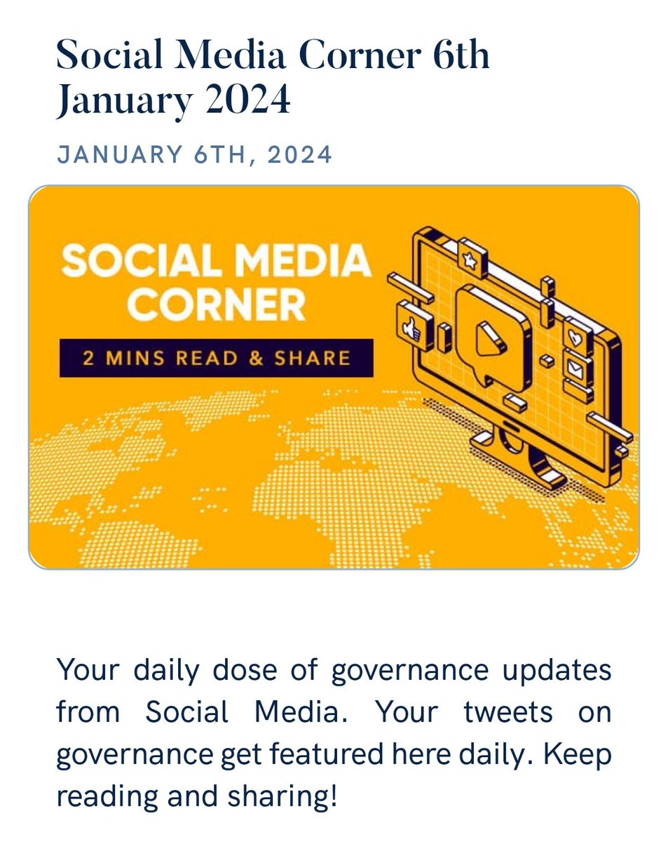 SanotoshT's tweet photo. Social Media Corner 6th January 2024
https://t.co/QN8dnyoACx via NaMo App https://t.co/V17IJFpnyA